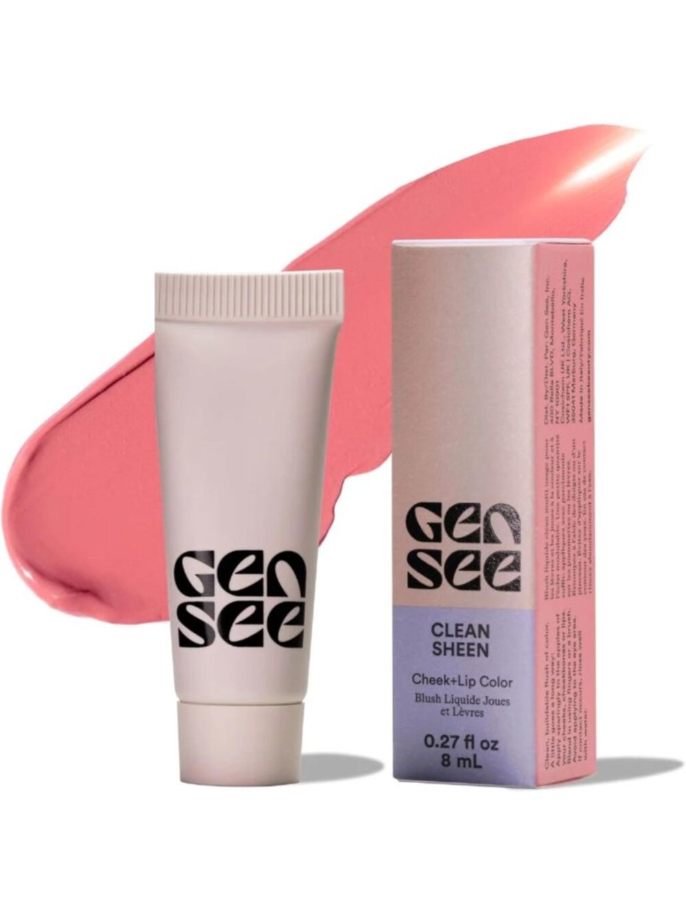 Buildable Liquid Blush & Lip Tint in Guava - Vegan Multi-Use Makeup, Sheer to